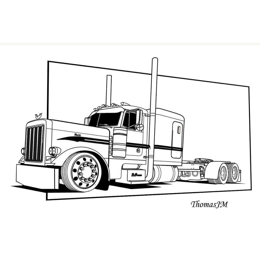 419 Likes 4 Comments Tom Miedema Getfit 50 On Instagram Everyday Is A Winding Road Everyday I Truck Coloring Pages Custom Peterbilt Peterbilt Trucks