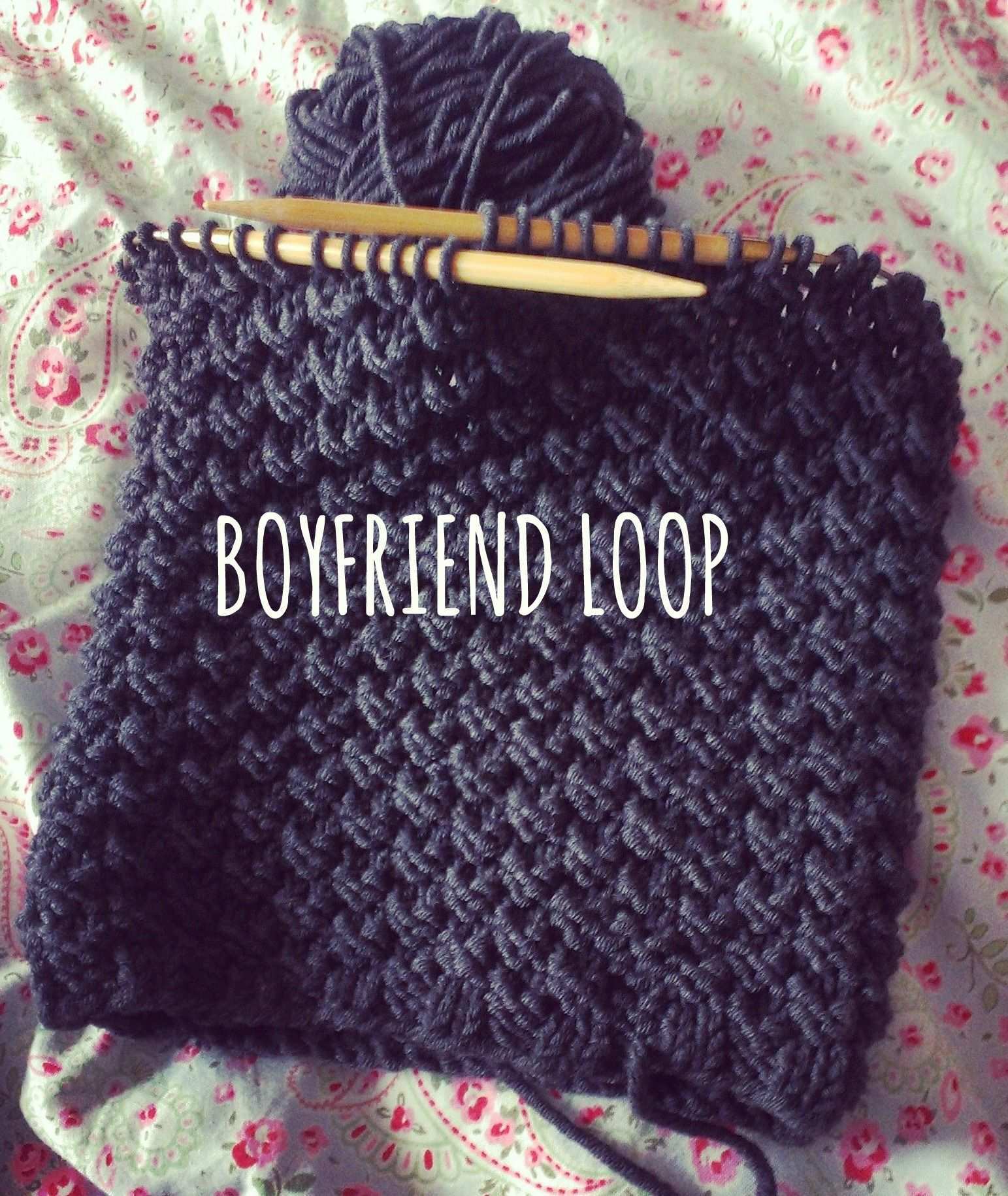 Mannerloop Strickanleitung Fur Einen Boyfriend Loop Knitting Knitting Instructions Knitting Tutorial