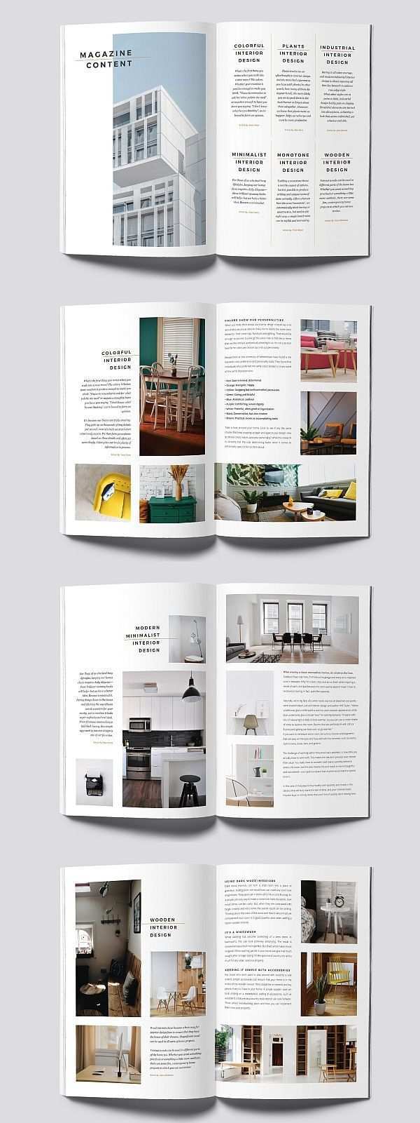 Minimal Interior Magazine Decoration Homedecor Homedesign Homeideas In 2020 Broschure Design Magazin Design Layout Design