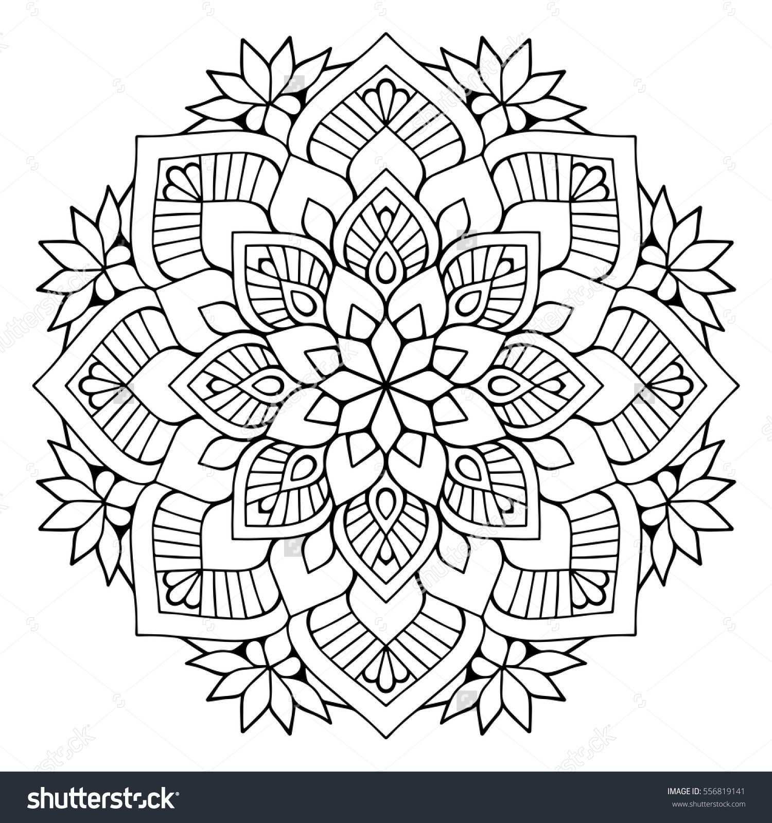 Flower Mandalas Vintage Decorative Elements Oriental Pattern Vector Illustration Islam Arabic Indian Turki Mandala Malvorlagen Mandala Ausmalen Mandalas