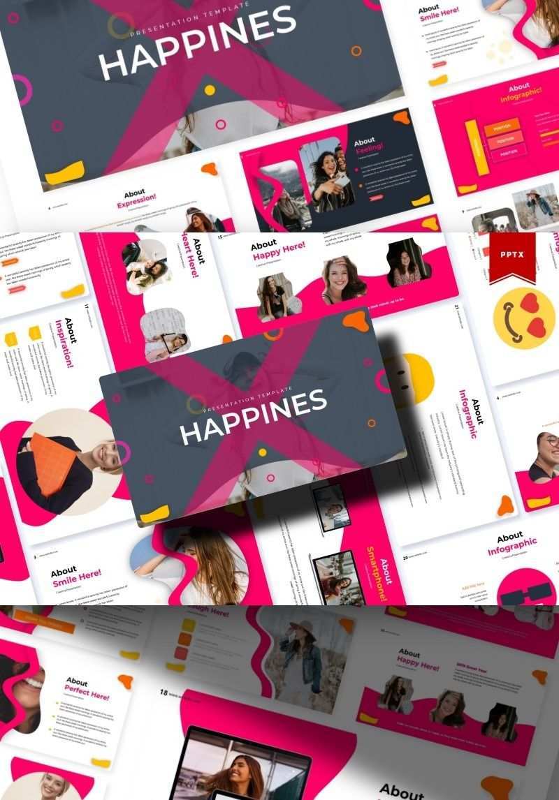 Happines Powerpoint Template Creative Presentation Ideas Powerpoint Templates Templates