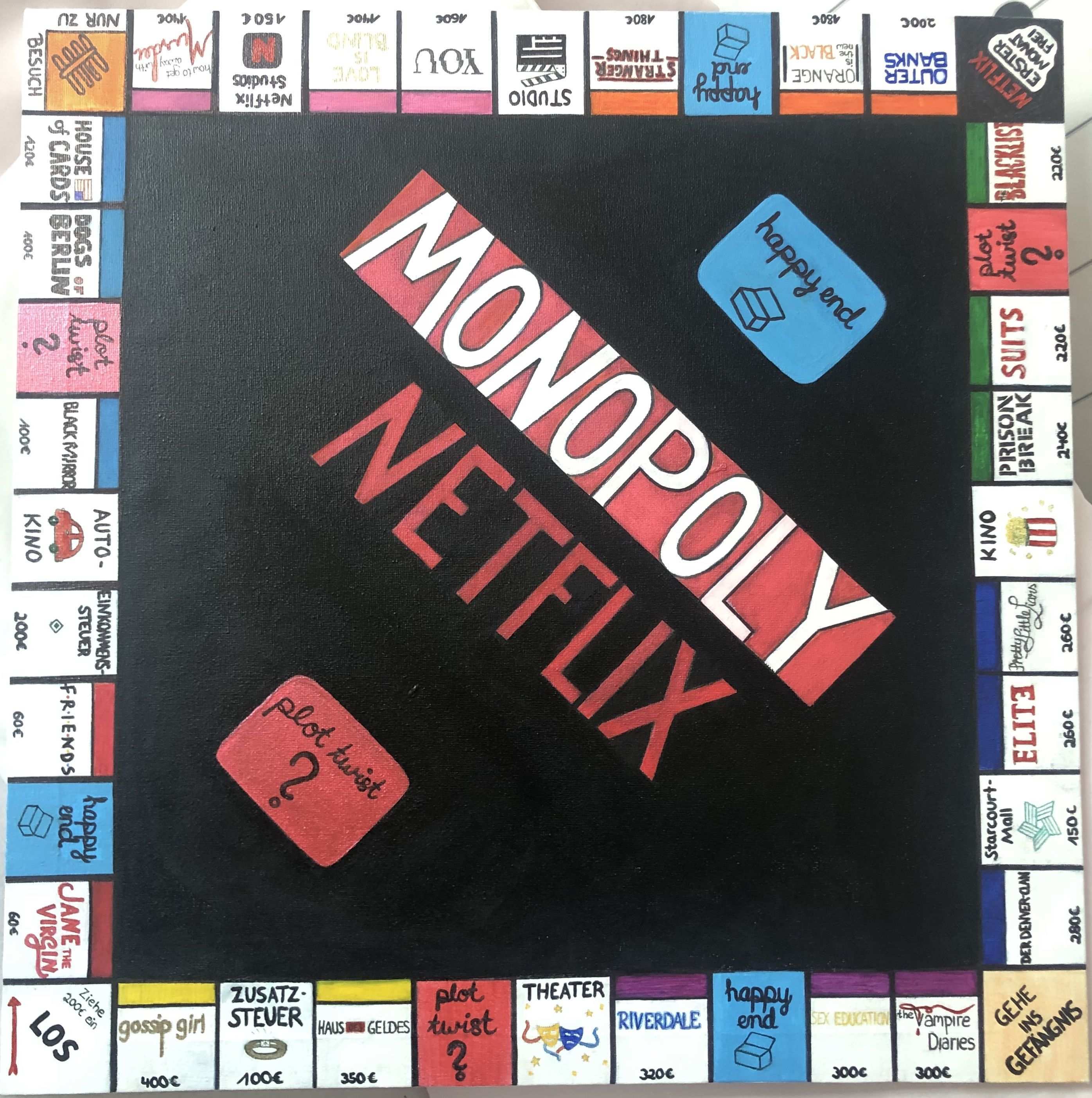 Netflix Monopoly Brett Vorlage Brettspiel Selber Machen Spiele Selber Machen Osterhasen Basteln Kinder