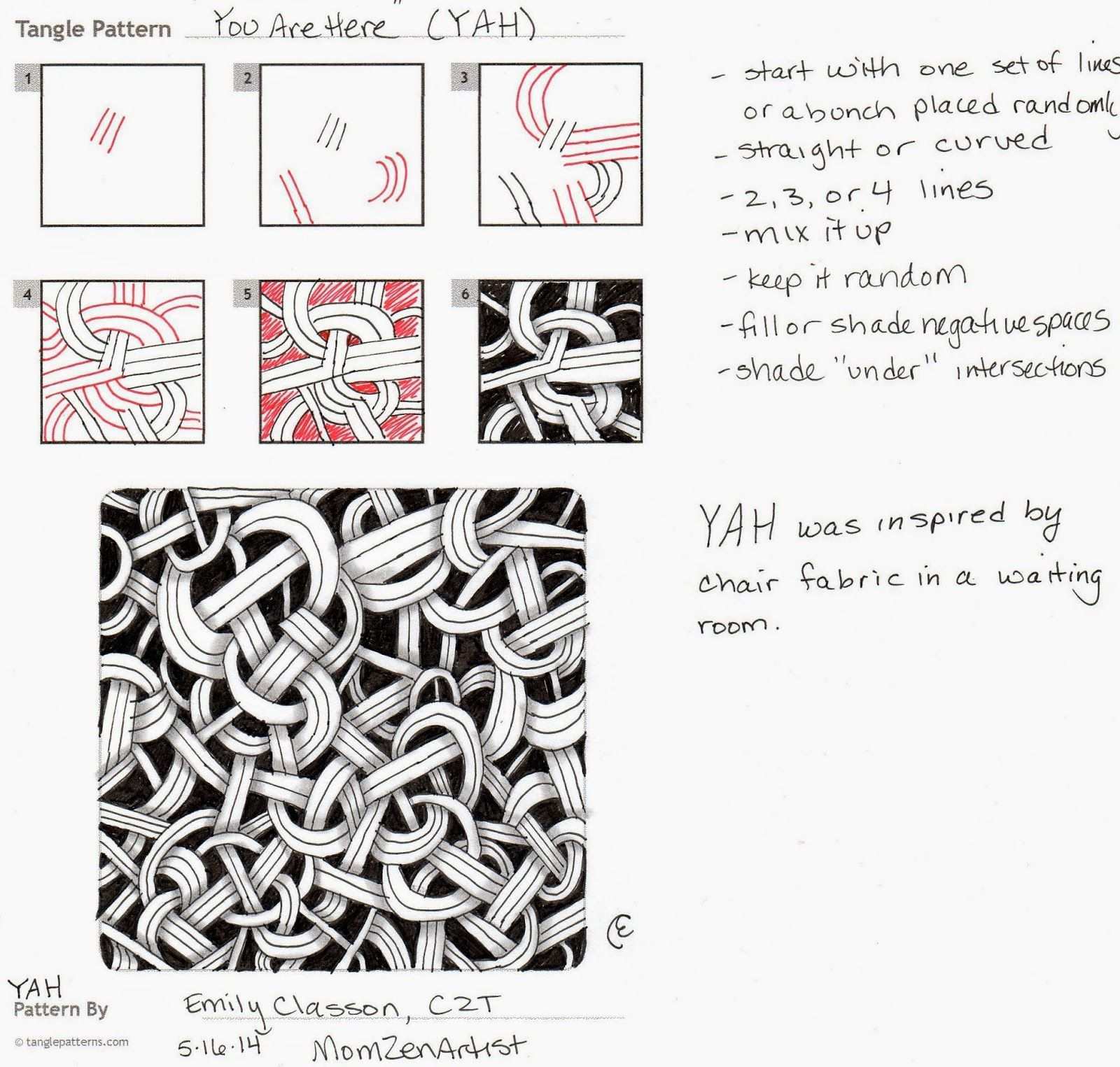 Momzenartist My New Pattern Yah Zentangle Muster Verflechtung Muster Zentangle Zeichnungen