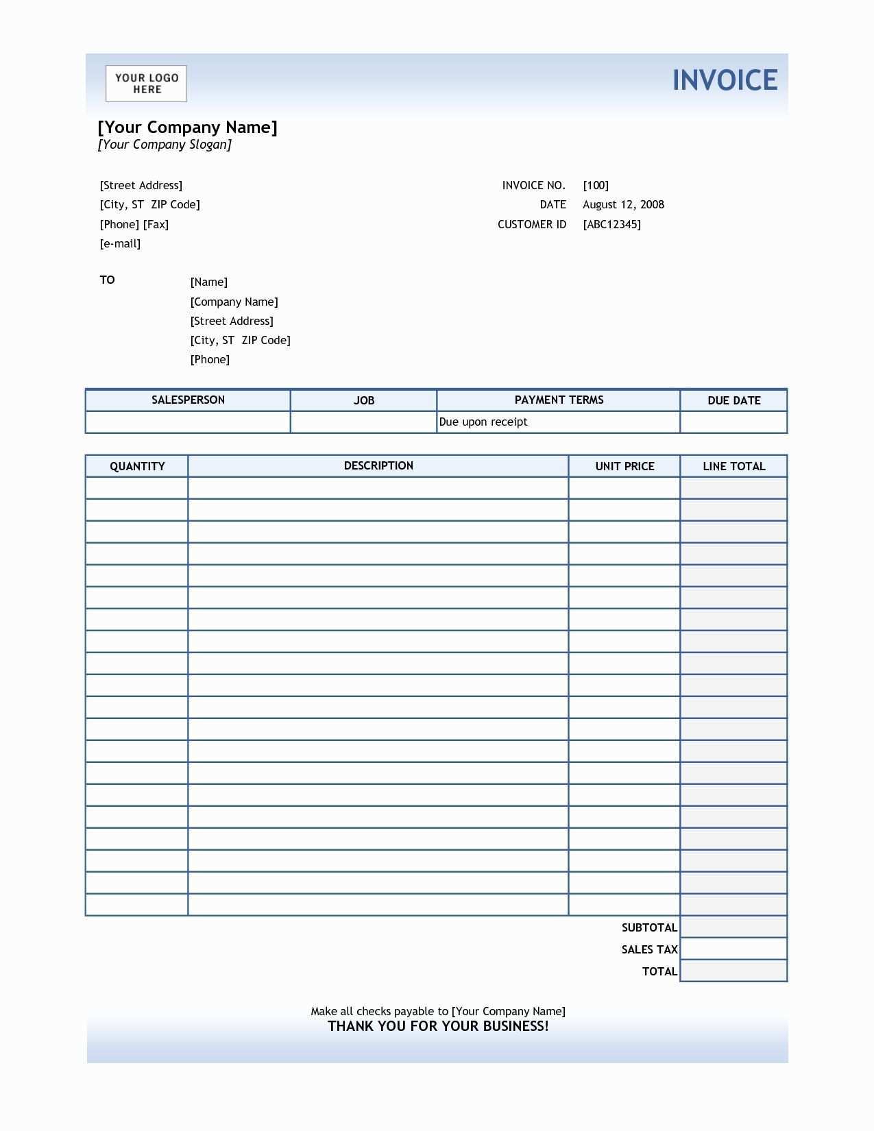 Billing Invoice Template Free Beautiful Service Invoice Template Excel In 2020 Invoice Template Invoice Layout Printable Invoice