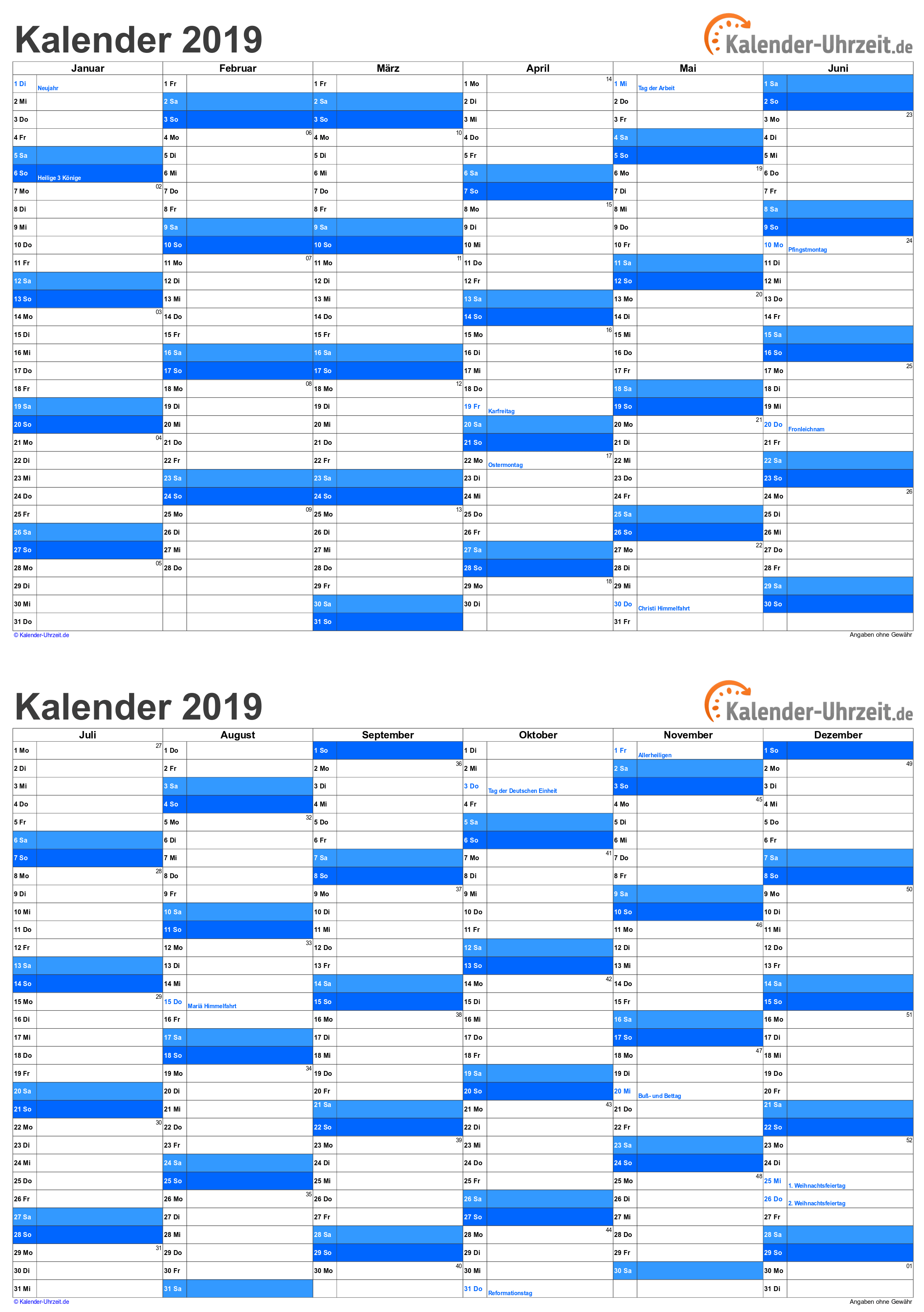 Kalender 2019 Zum Ausdrucken Gratis Vorlagen Zum Download Ausdrucken Kalender Vorlagen