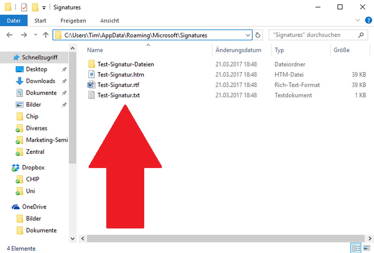 Outlook Signatur Speicherort Hier Finden Sie Ihn Chip