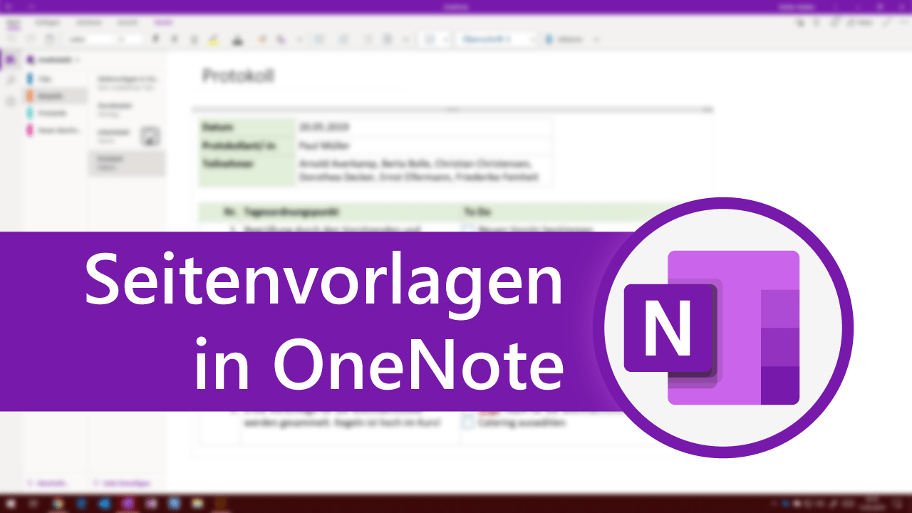 Seitenvorlagen In Onenote Fur Windows 10 Onenote Fur Einsteiger