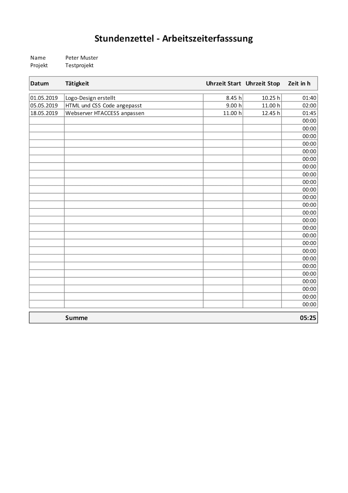 Zeiterfassung Excel Vorlage Schweiz Kostenlos Downloaden In 2020 Zeiterfassung Excel Excel Vorlage Zeiterfassung