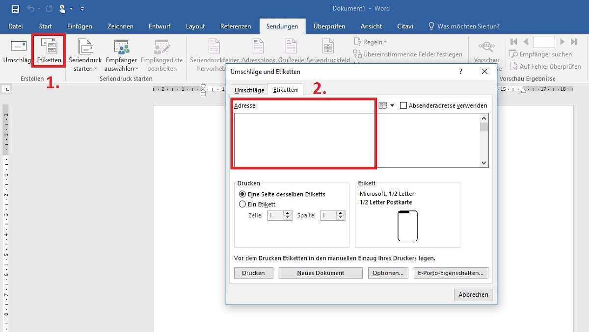 Etiketten Erstellen In Word So Funktioniert S Focus Online