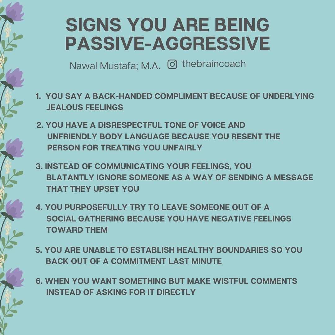 Nawal Mustafa M A On Instagram Passive Aggressive Behavior Is Something Most Of Us What Is Passive Aggressive Behavior Quotes Passive Aggressive Behavior