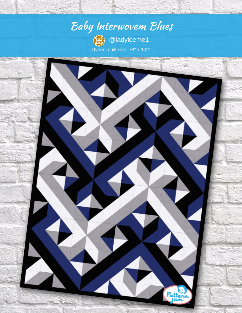 Baby Interwovem Blues Quilts Modern Quilting Designs Modern Quilt Patterns