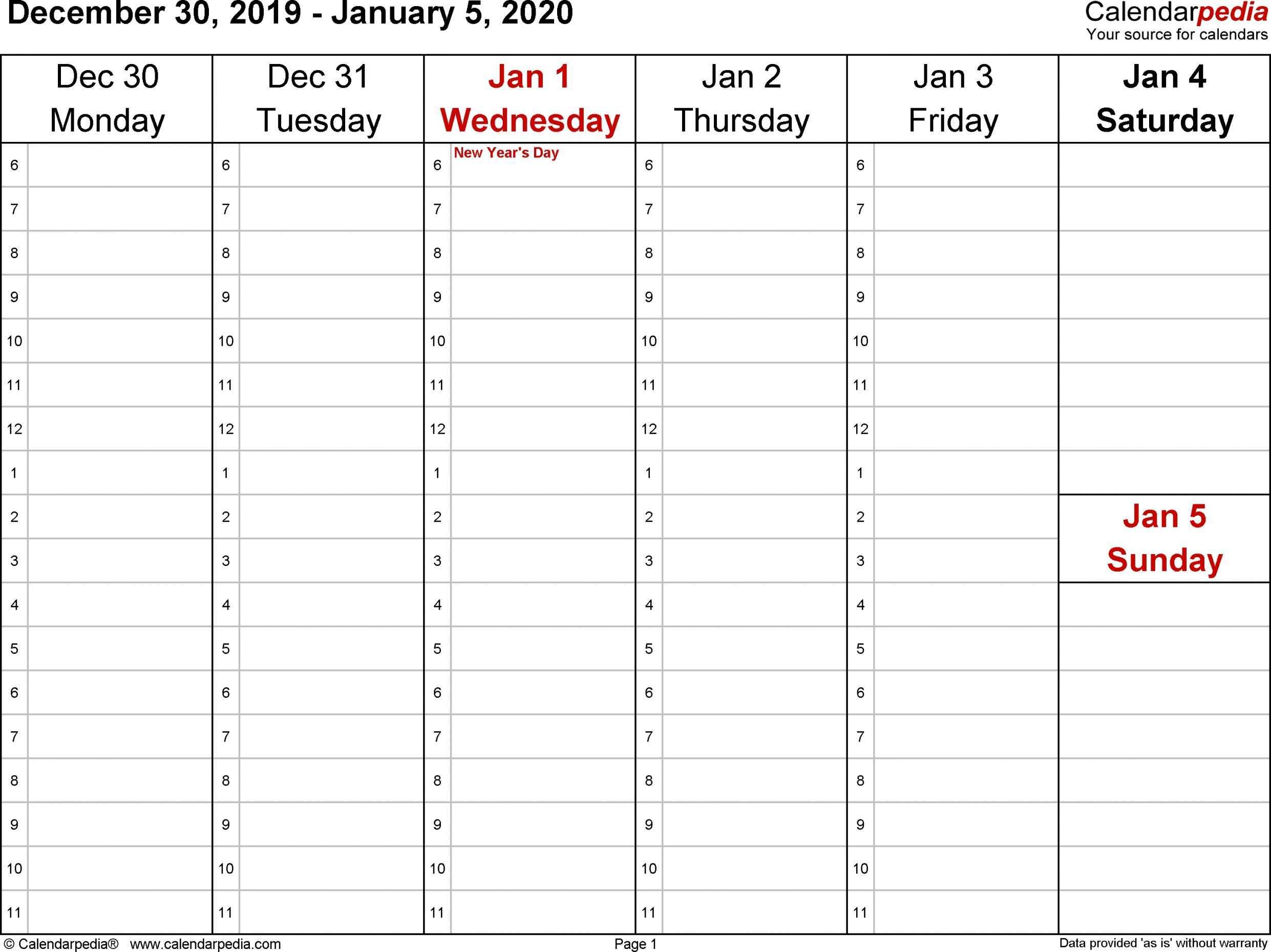 Allowed To Help My Own Blog Site On This Time Period I Ll Explain To You With Regards To Weekly Printable Calendar 2020 And After This This Is Actually The F
