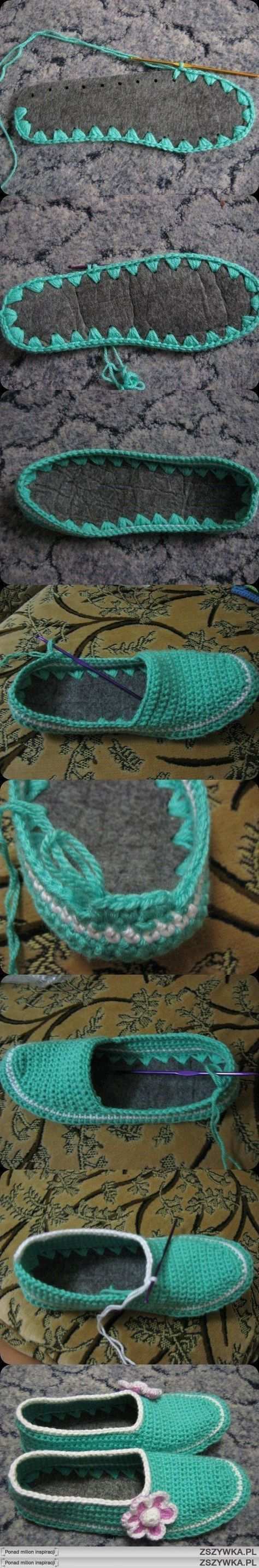Crochet Slippers I Have To Try These I Know A Little Bug That May Love Them Crochet Earrings Crochet Do In 2020 Stricken Schuhe Hakeln Hausschuhe Stricken