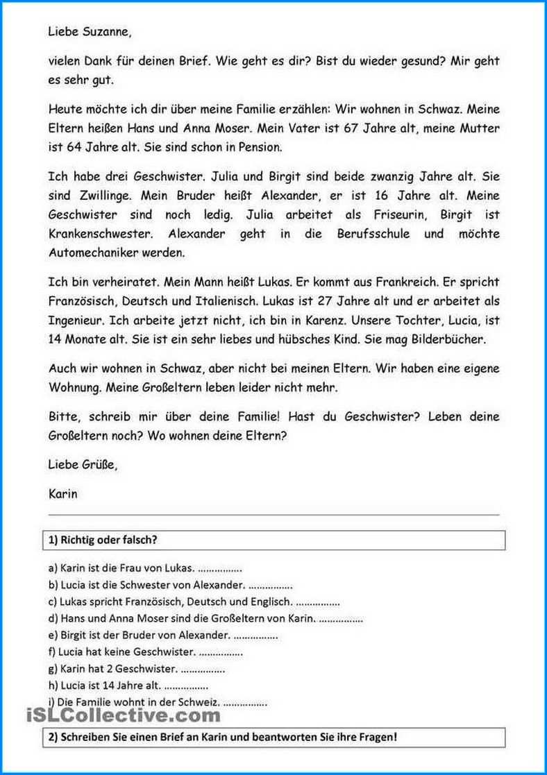 Formeller Brief Schreiben Deutsch Beispiel Briefe Schreiben Brief Offizieller Brief