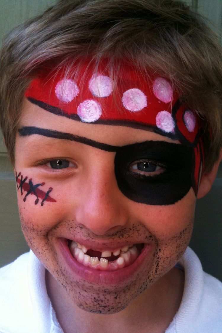 Pirat Kinder Schminken Ideen Jungs Augenklappe Kinder Schminken Kinderschminken Kinderschminken Jungs