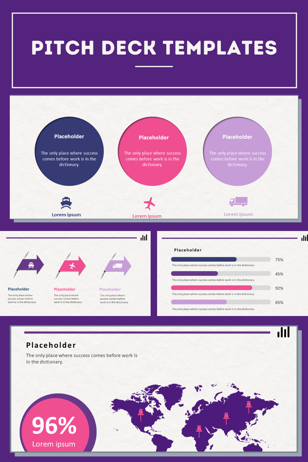 Pitch Deck Template 1500 Unique Slides In 2020 Infographic Templates Templates Powerpoint Templates