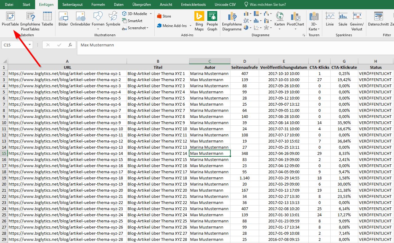 Excel Pivot Tabelle Erstellen Schritt Fur Schritt