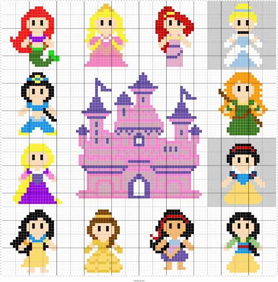 Prinsessen Pixel Art Disney Cross Stitch Patterns Disney Cross Stitch Cross Stitch Patterns