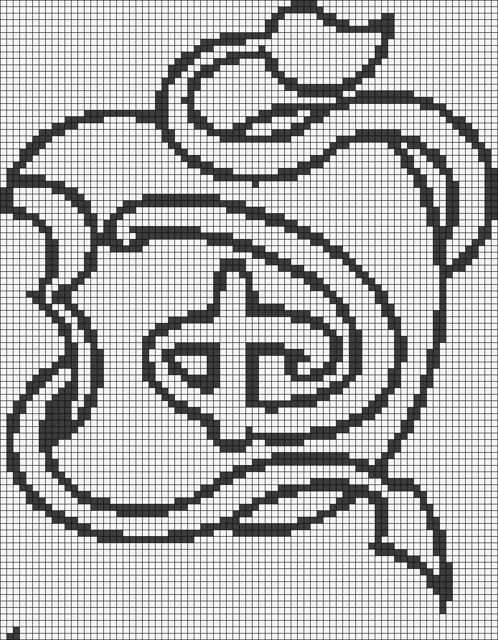 Alpha Friendship Bracelet Pattern 20025 Minecraft Pixel Art Pixel Art Grid Pixel Art Pattern