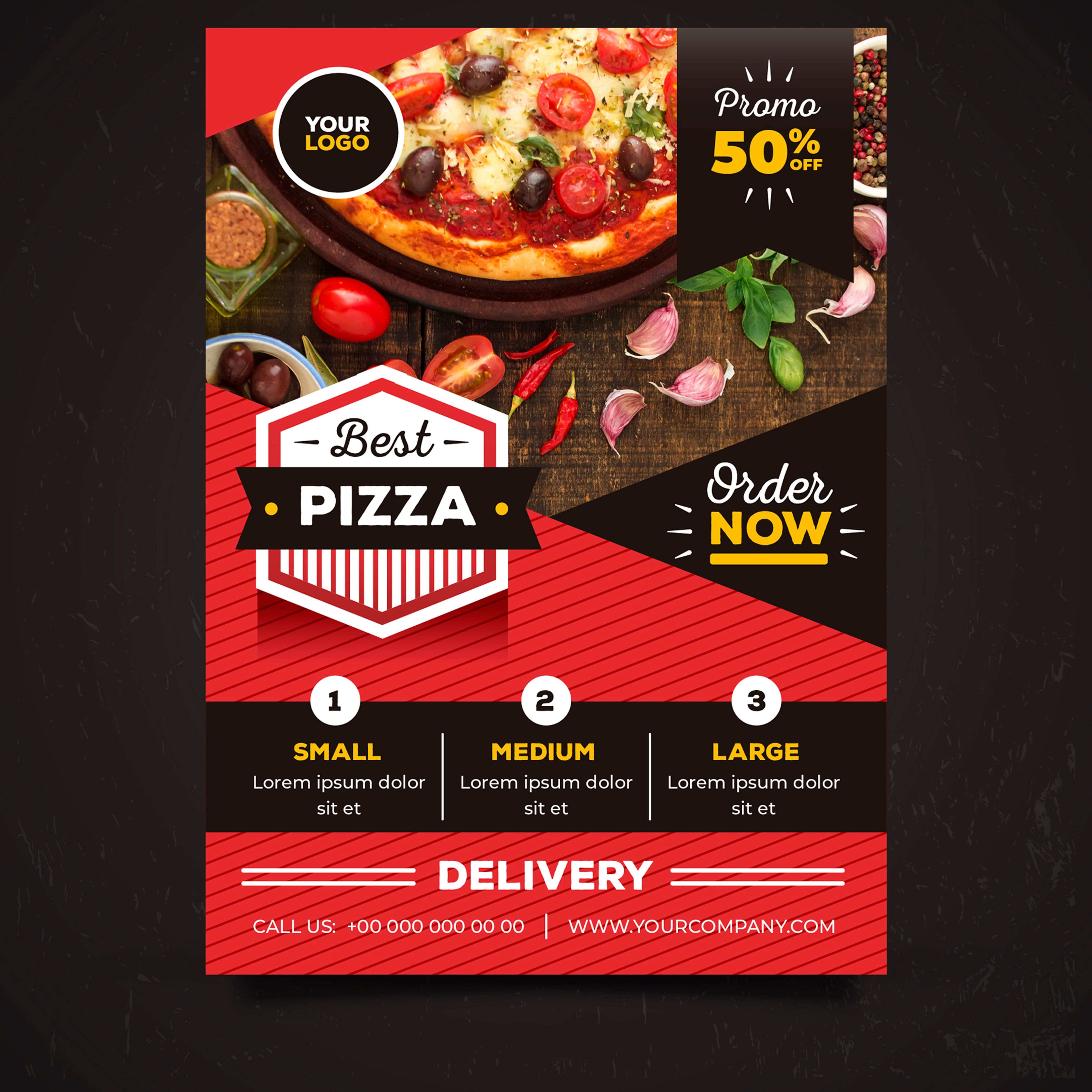 Pizza Flyer Pizza Flyer Delicious Pizza Pizza Design
