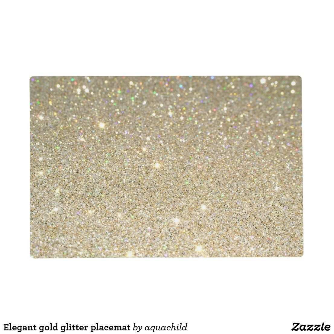 Elegant Gold Glitter Placemat Placemats Elegant Paper Dimensions