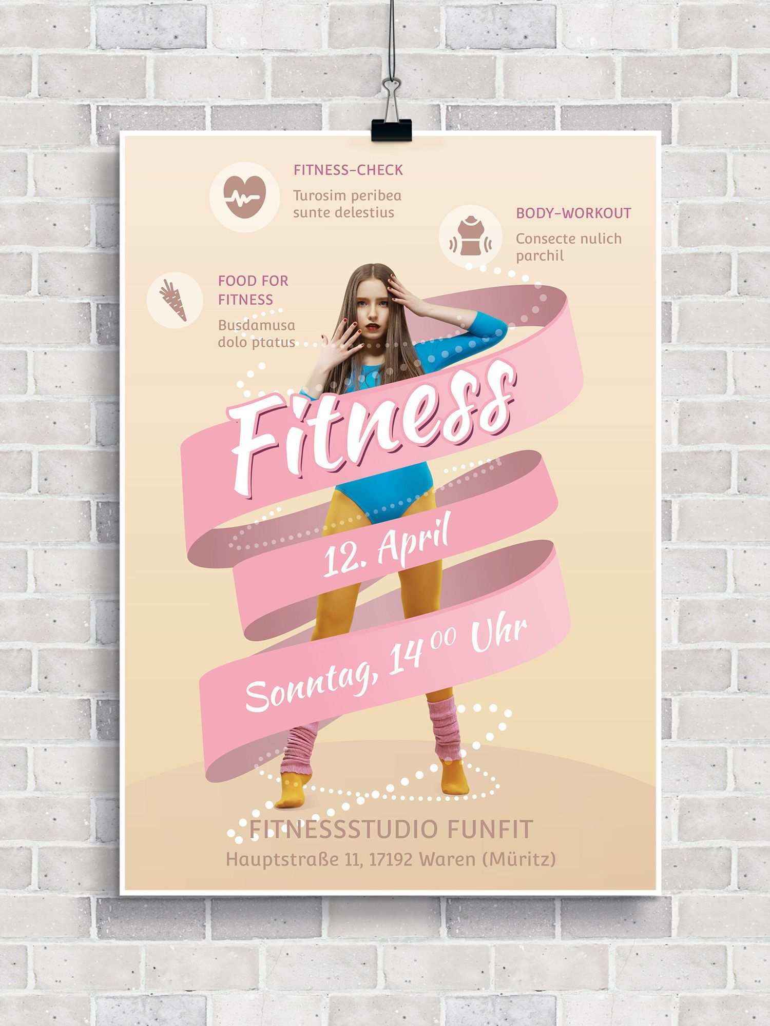 Flyer Vorlagen Fur Fitness Sport Und Fitnessstudios Zum Download Fitnessstudio Fitness Flyer Vorlage