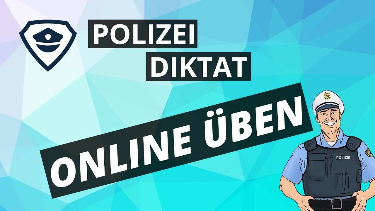 Polizei Diktat Polizei Einstellungstest Online Uben Youtube