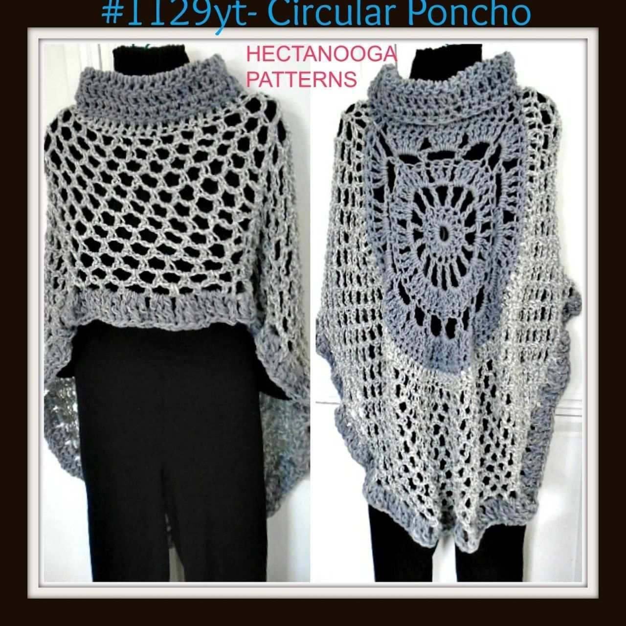 Free Poncho Crochet Patterns Hectanooga Patterns Free Crochet Pattern Asymmetrical Circular Stricken Und Hakeln Stricken Hakeln Ideen