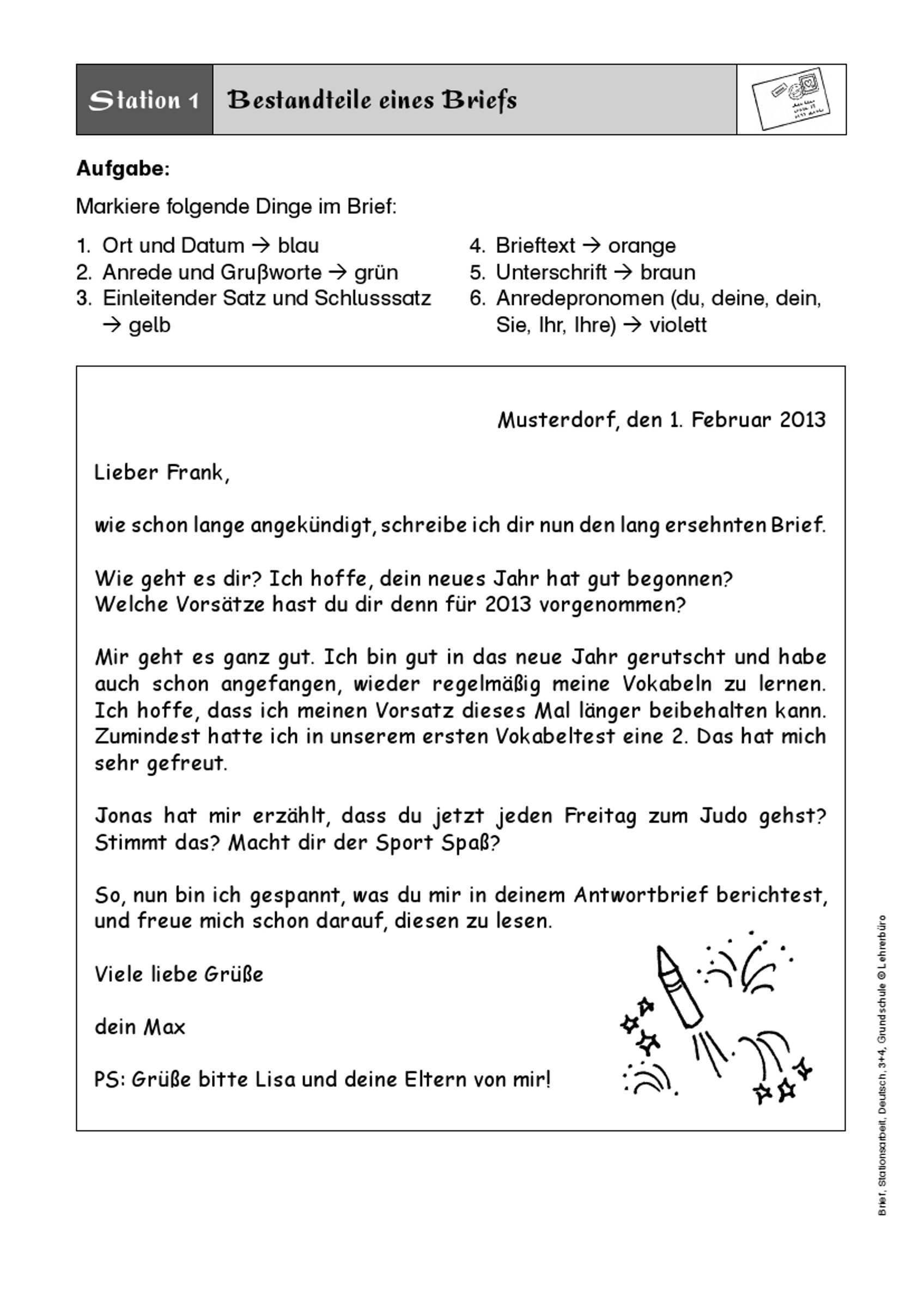 Bildergebnis Fur Brief Schreiben 3 Klasse Brief Schreiben Grundschule Briefe Schreiben Brief
