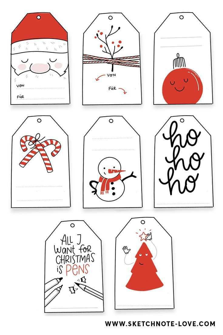 Freebie Kostenlose Weihnachtsgeschenkanhanger Sketchnote Love Geschenke Verpacken Weihnachten Diy Geschenkanhanger Geschenke