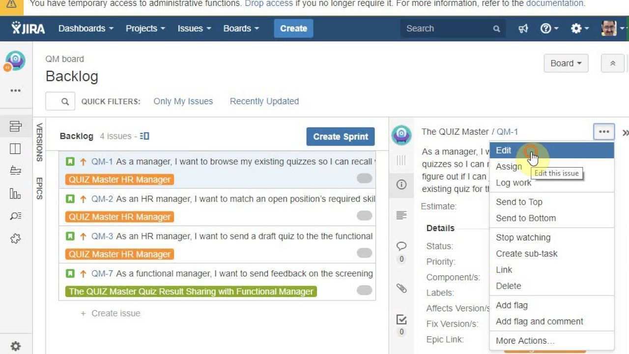 Jira Tutorial For Beginners 3 Working With Scrum Project Part 1 Tutorial Business Motivation Beginners
