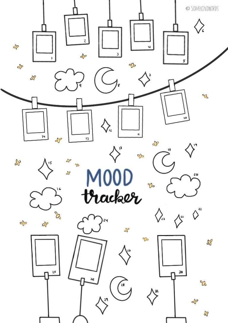 Mood Tracker Kostenlose Vorlage Zum Ausdrucken Bullet Journal Mood Tracker Ideas Bullet Journal Mood Bullet Journal Diy
