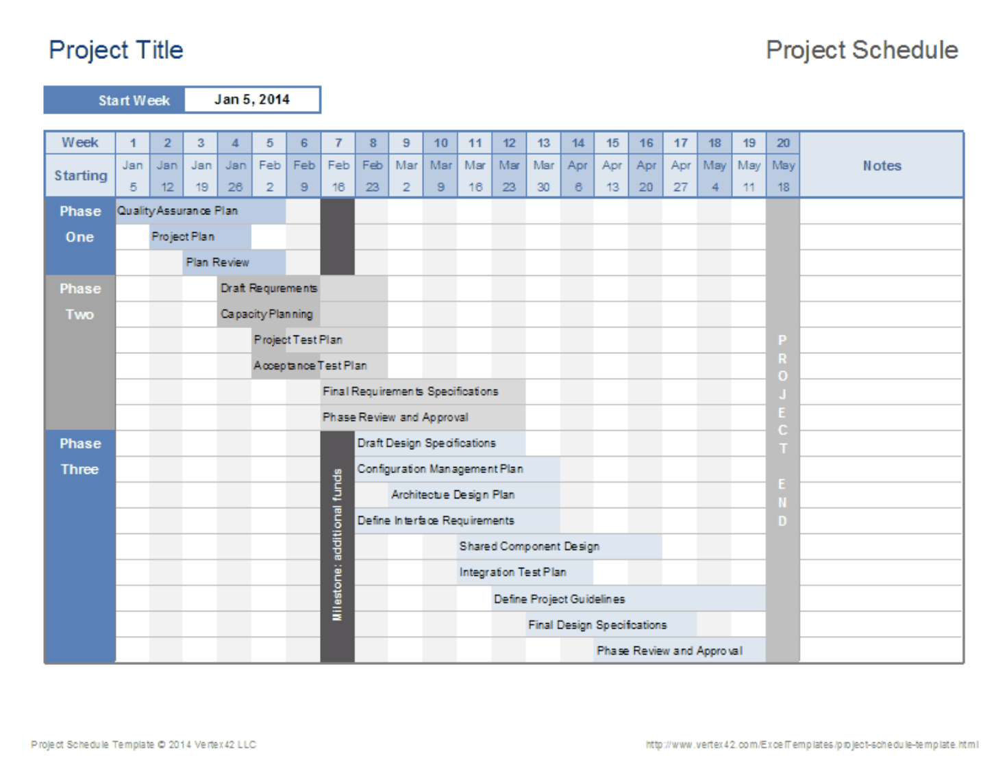 Simple Template Example Project Management Templates Schedule Template Excel Templates