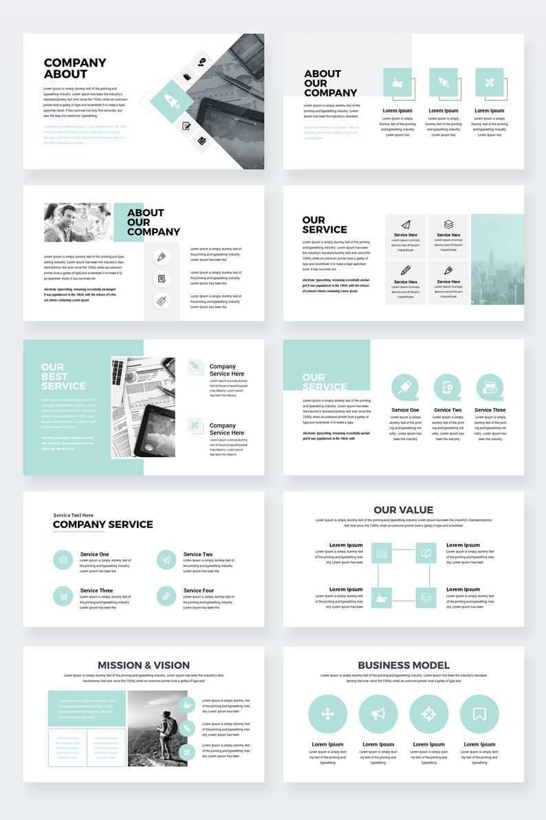 Company Pro Clean Business Powerpoint Presentation Template Etsy Presentation Design Layout Powerpoint Presentation Templates Powerpoint Presentation Design