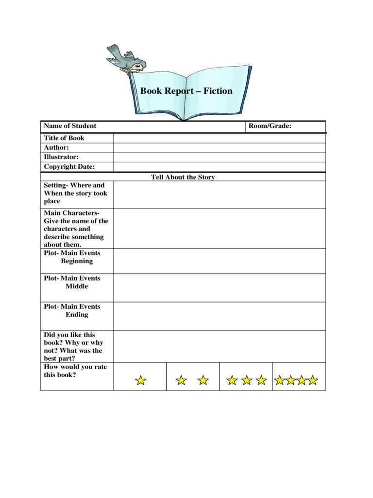 Book Report Template 6 Free Templates In Pdf Word Excel With Book Report Template 6th Grade In 2020 Book Report Templates Book Report Grade Book