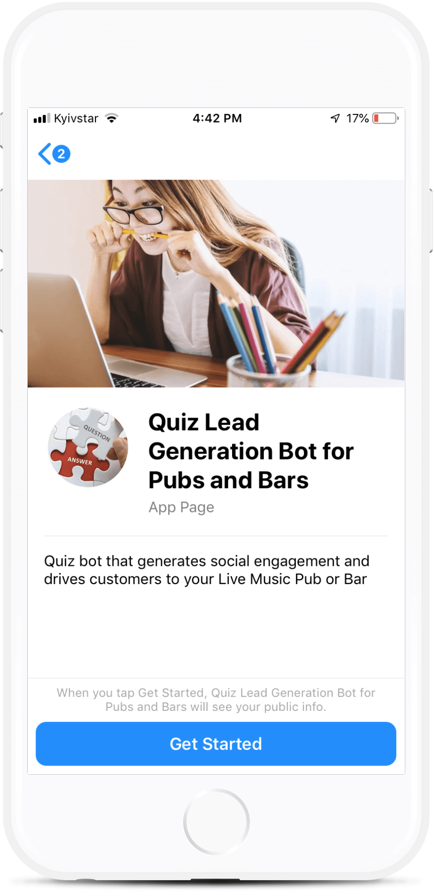 Quiz Lead Generation Bot For Pubs And Bars Quiz Bot That Generates Social Engagement And Drives Customers To Your Live Lead Generation Quiz Live Music Events