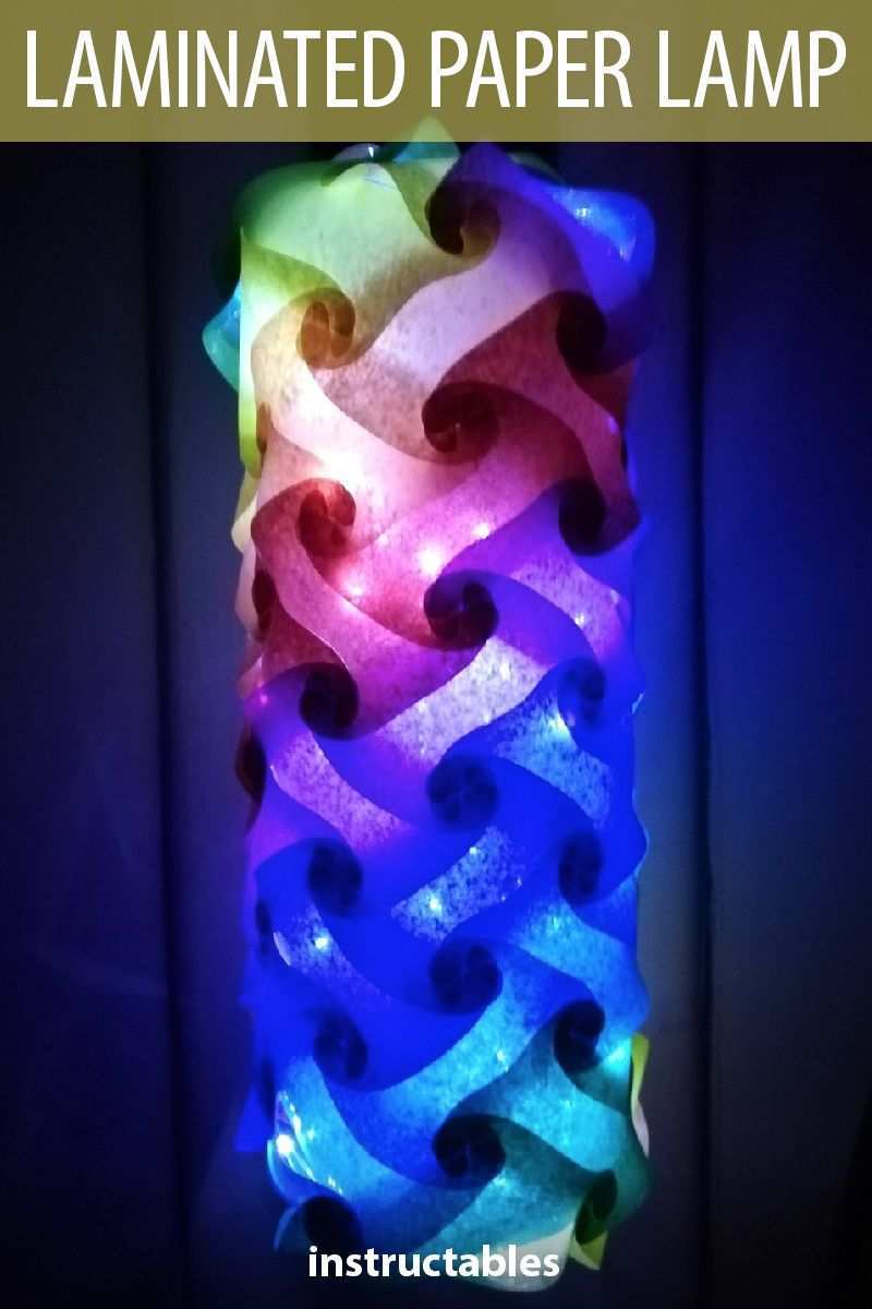 Rainbow Iq Puzzle Laminated Paper Lamp Puzzle Lights Paper Lamp Diy Lighting