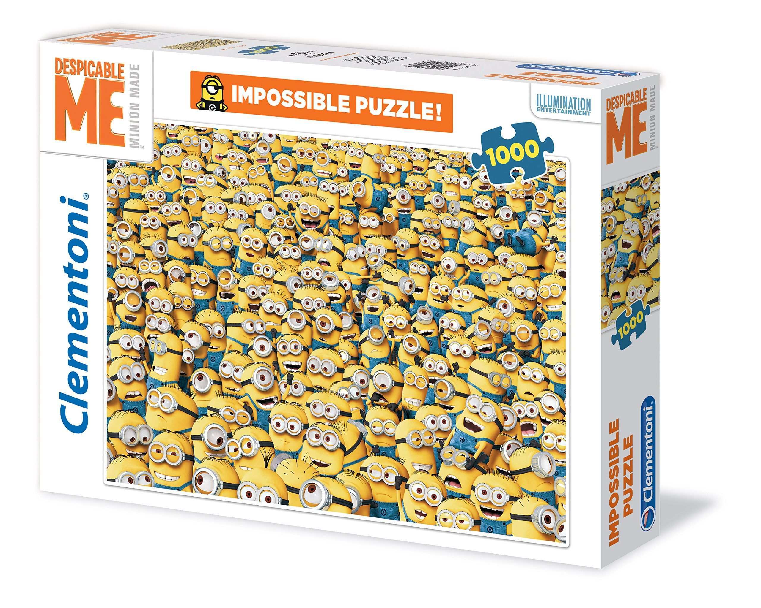Amazon De Clementoni 31450 8 Puzzle Minions Impossible 1000 Teile Spielzeug Minion Puzzle Minions