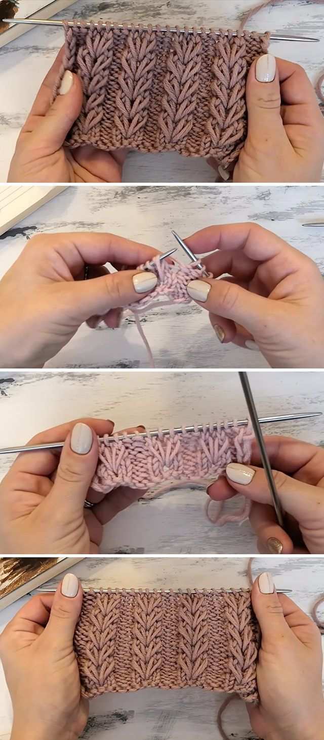 Einfacher Strickstich Zur Herstellung Voluminoser Muster Crochetbeja Crochetbeja Stricken Leicht Gemacht Strickstiche Kostenlose Strickmuster