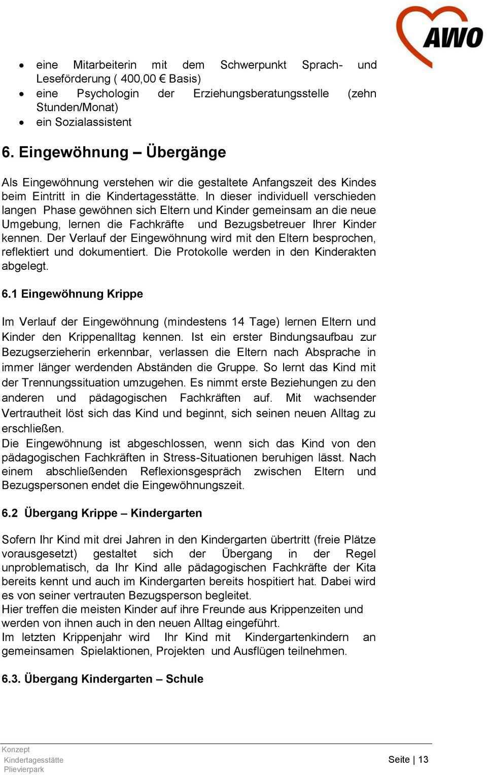 Kinderkrippe Kindergarten Hort Integrationsgruppen Pdf Kostenfreier Download