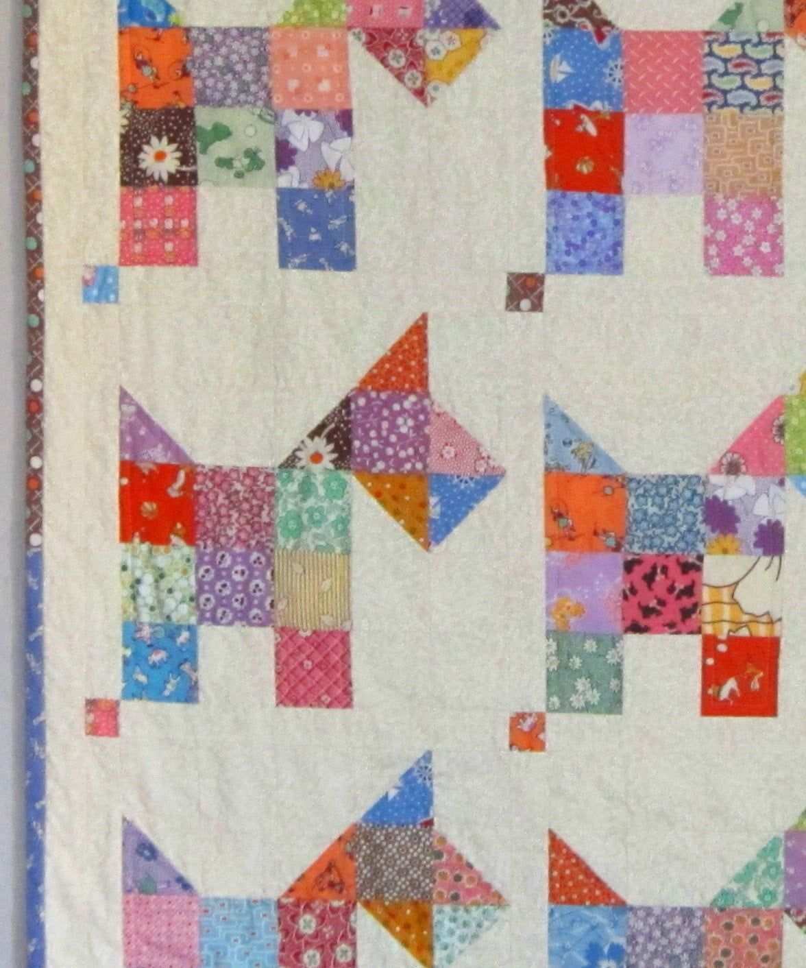 Pdf Scotties Quilt Pattern From Quilts By Elena In 2020 Steppmuster Quilt Modernen Antike Decken