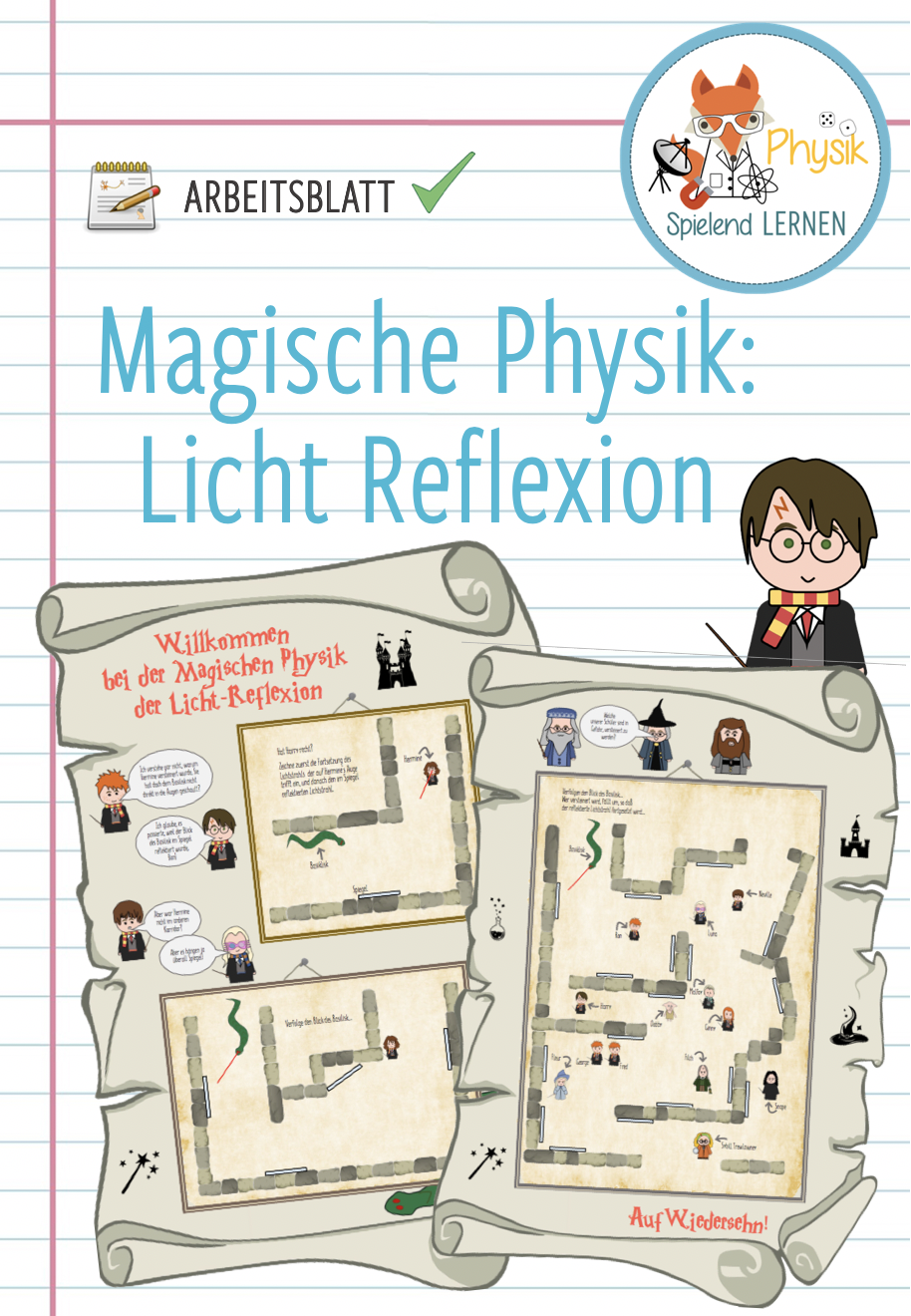 Magische Physik Reflexion Des Lichtes Arbeitsblatt Unterrichtsmaterial Im Fach Physik Physik Arbeitsblatter Arbeit
