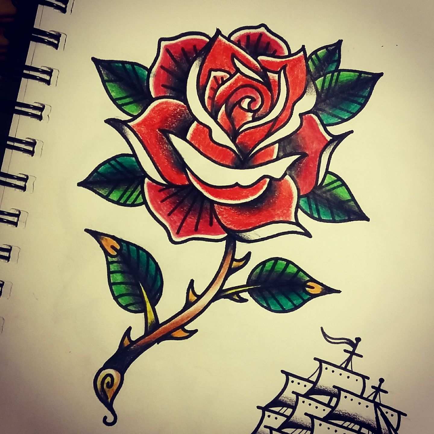 Traditional Rose Tattoo Rose Tattoo Vorlage Blumen Tatowierungen Rosen Tattoo