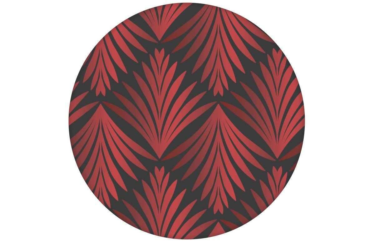 Dle Grau Rote Klassische Tapete Art Deco Akanthus Mit Blatt Muster Angepasst An Little Greene Wandfarben Vliest Design Tapeten Klassische Tapete Wandtapete