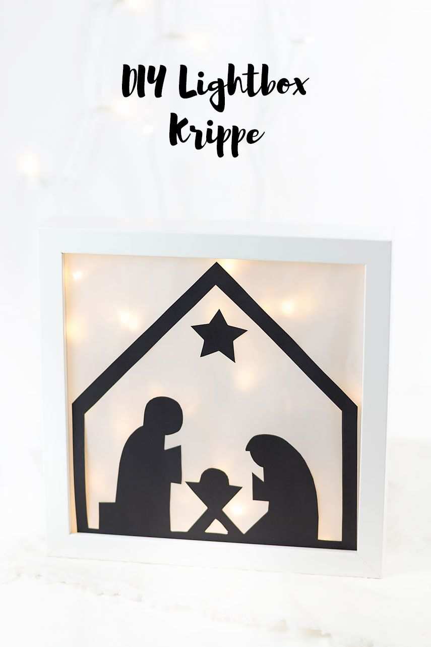 24 Diy Lightbox Krippe Ars Textura Diy Blog Basteln Weihnachten Krippe Weihnachten Ikea Weihnachten