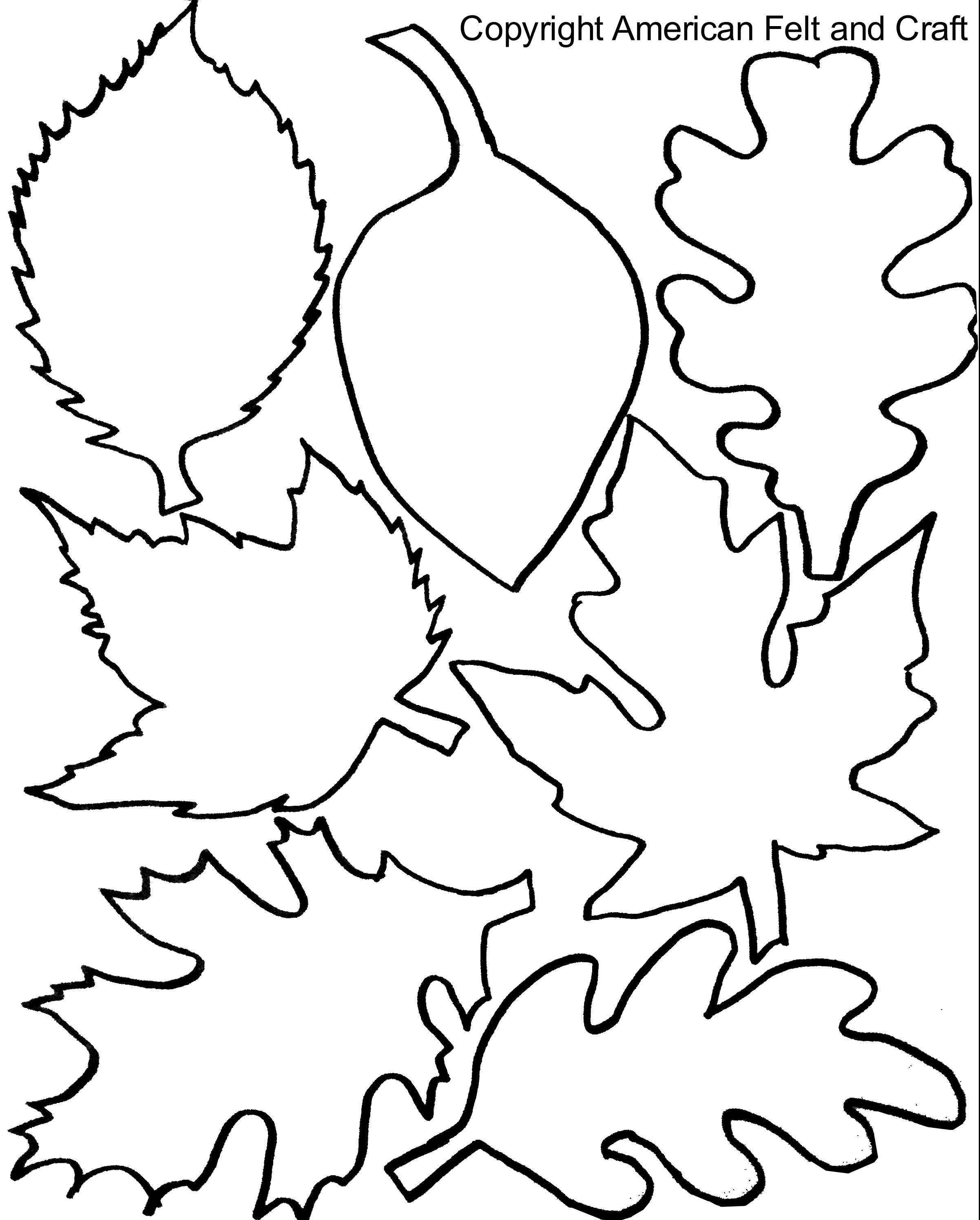 Fall Felt Leaves With Templates Mit Bildern Herbst Ausmalvorlagen Blatt Schablone Papierblumenvorlagen