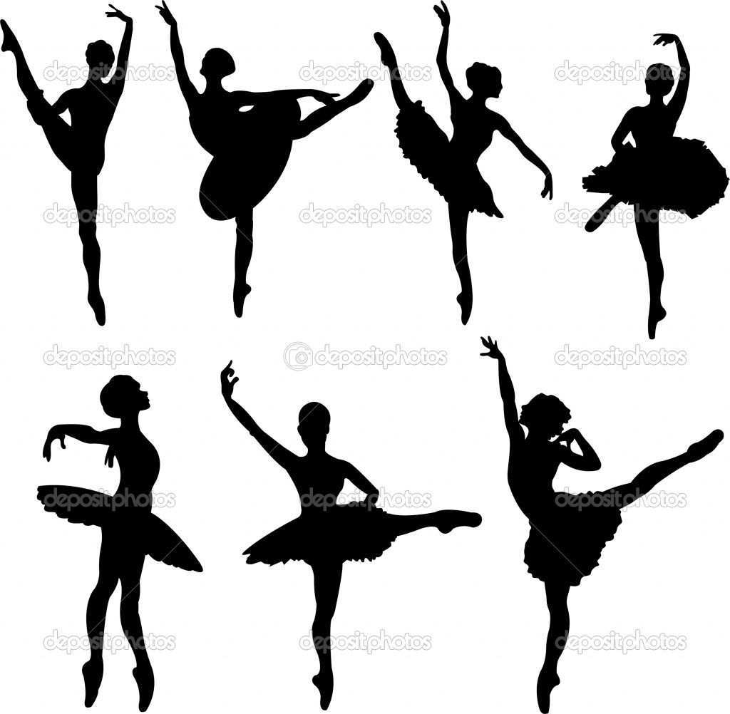 Ballet Dancers Silhouettes Stock Vector 3334942 Tanzer Silhouette Ballerina Silhouette Zeitung Bild