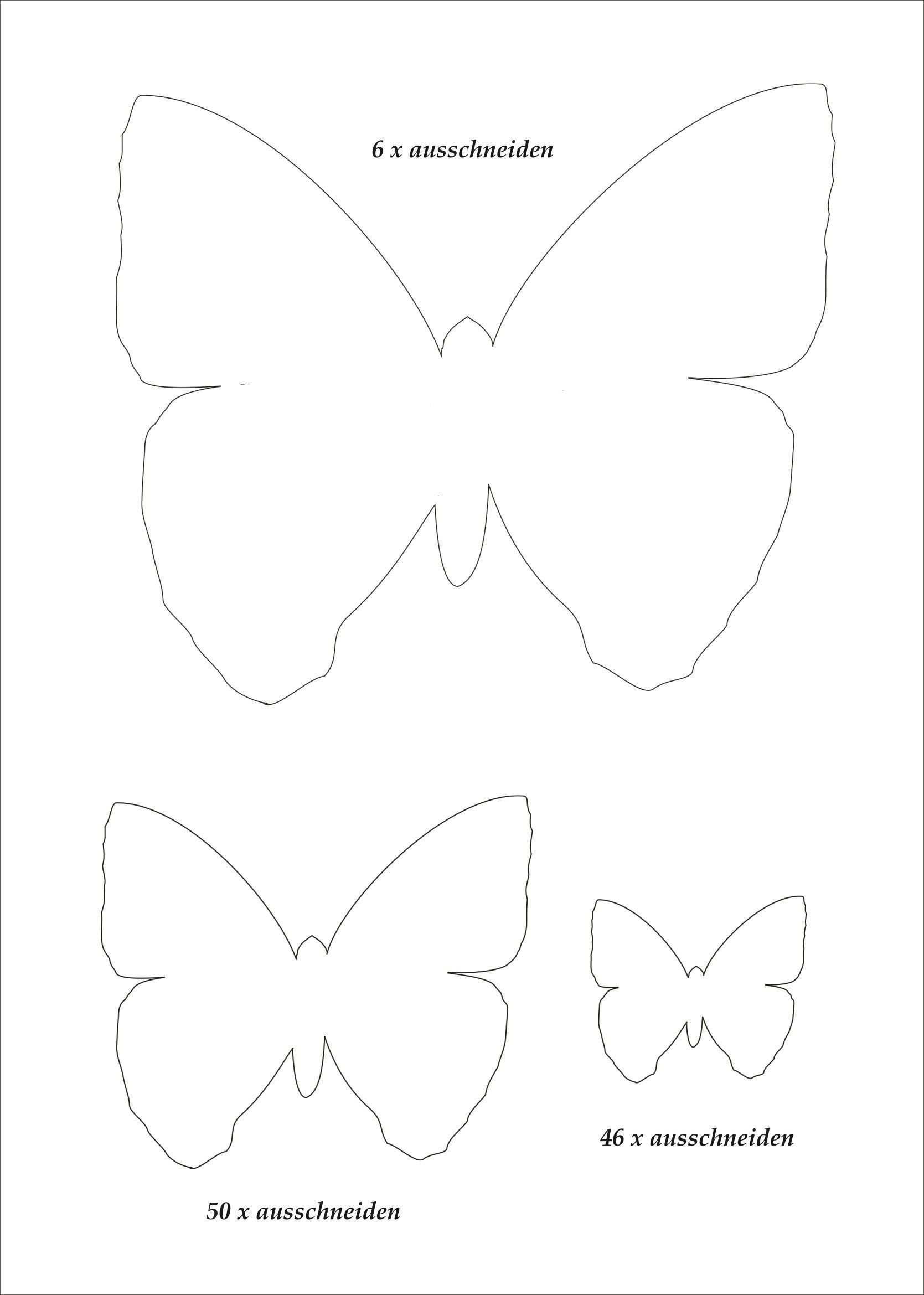 Neu Schmetterling Vorlagen In 2020 Schmetterling Vorlage Papierschmetterlinge Schmetterling Vorlage Basteln