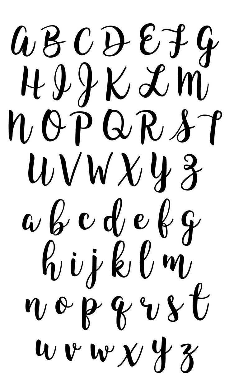 Kalligraphie Kalligraphie Lettering Schriftzug Alphabet Handlettering