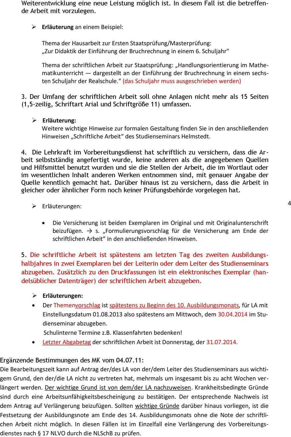 Studienseminar Helmstedt Fur Die Lehramter An Grund Haupt Und Realschulen Schriftliche Arbeit Stand August Pdf Kostenfreier Download